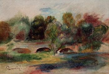 皮埃爾 奧古斯特 雷諾阿 Landscape with Bridge 皮埃爾 奧古斯特 雷諾阿 Landscape with Bridge